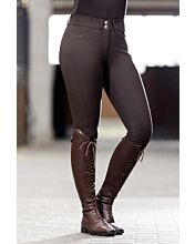 HKM Helene Ladies Breeches Full Grip - Dark Brown